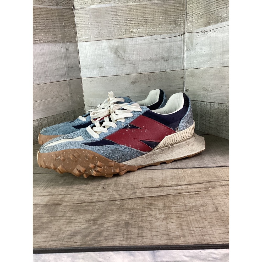 New Balance XC-72 Mens Blue Burgundy Navy Suede Sneakers UXC72EB Size 10.5